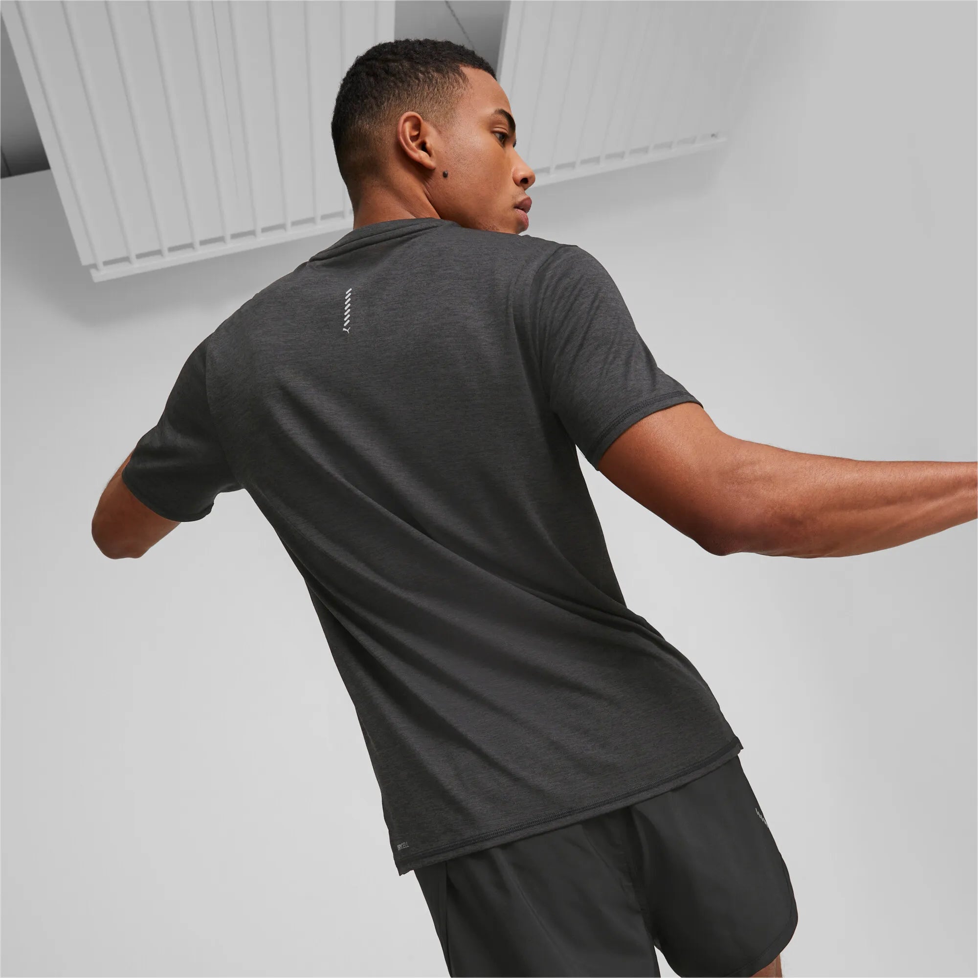 Puma Run Favorite Heather SS M Black