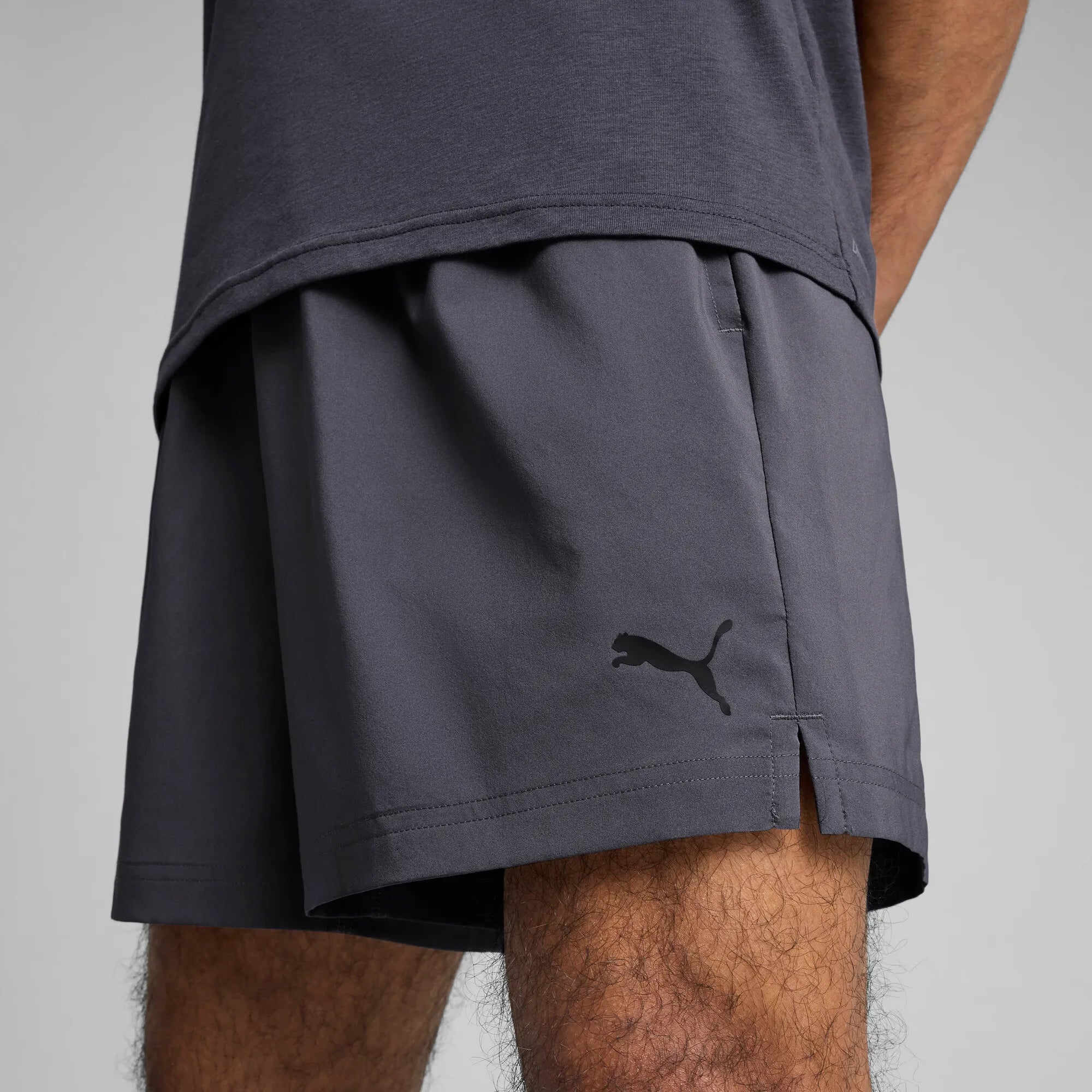 Puma M TAD ESSENTIALS 5" Woven Short Galactic Gray