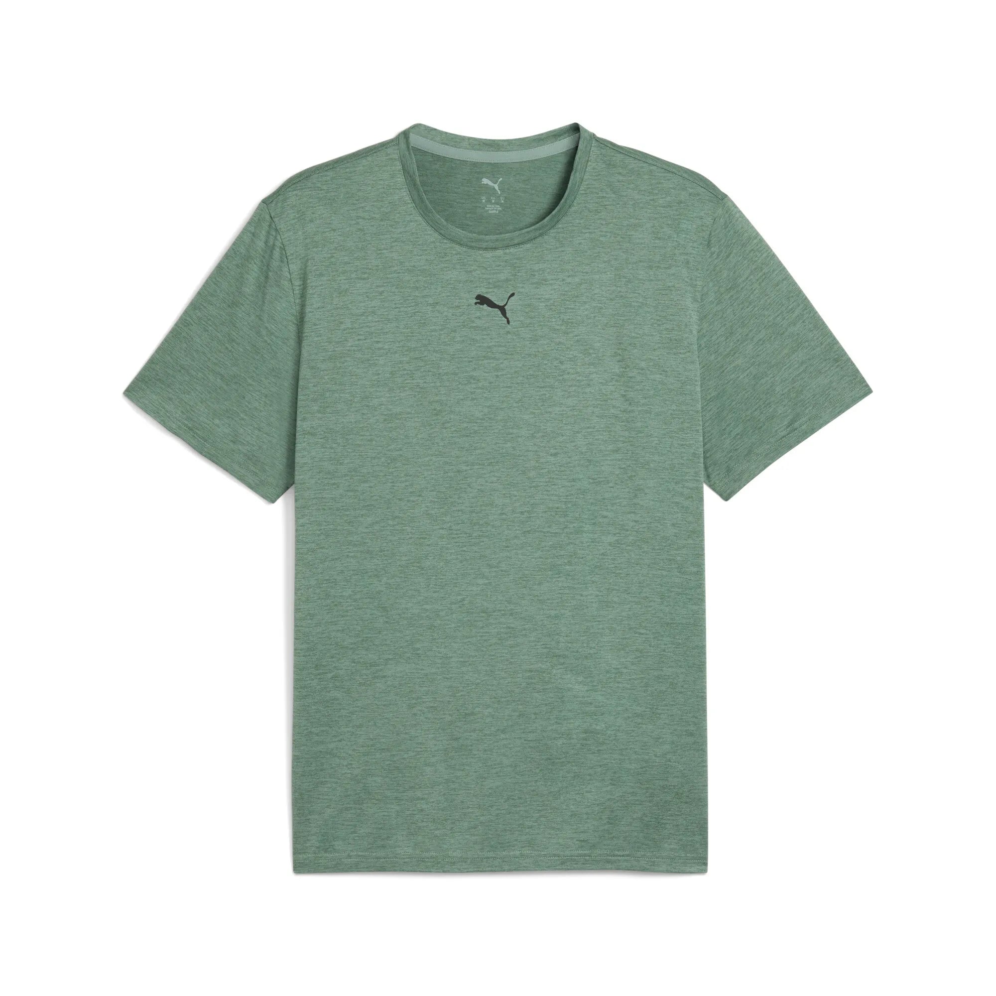 Puma Essentials Heather Cat Tee Green Moon Heather
