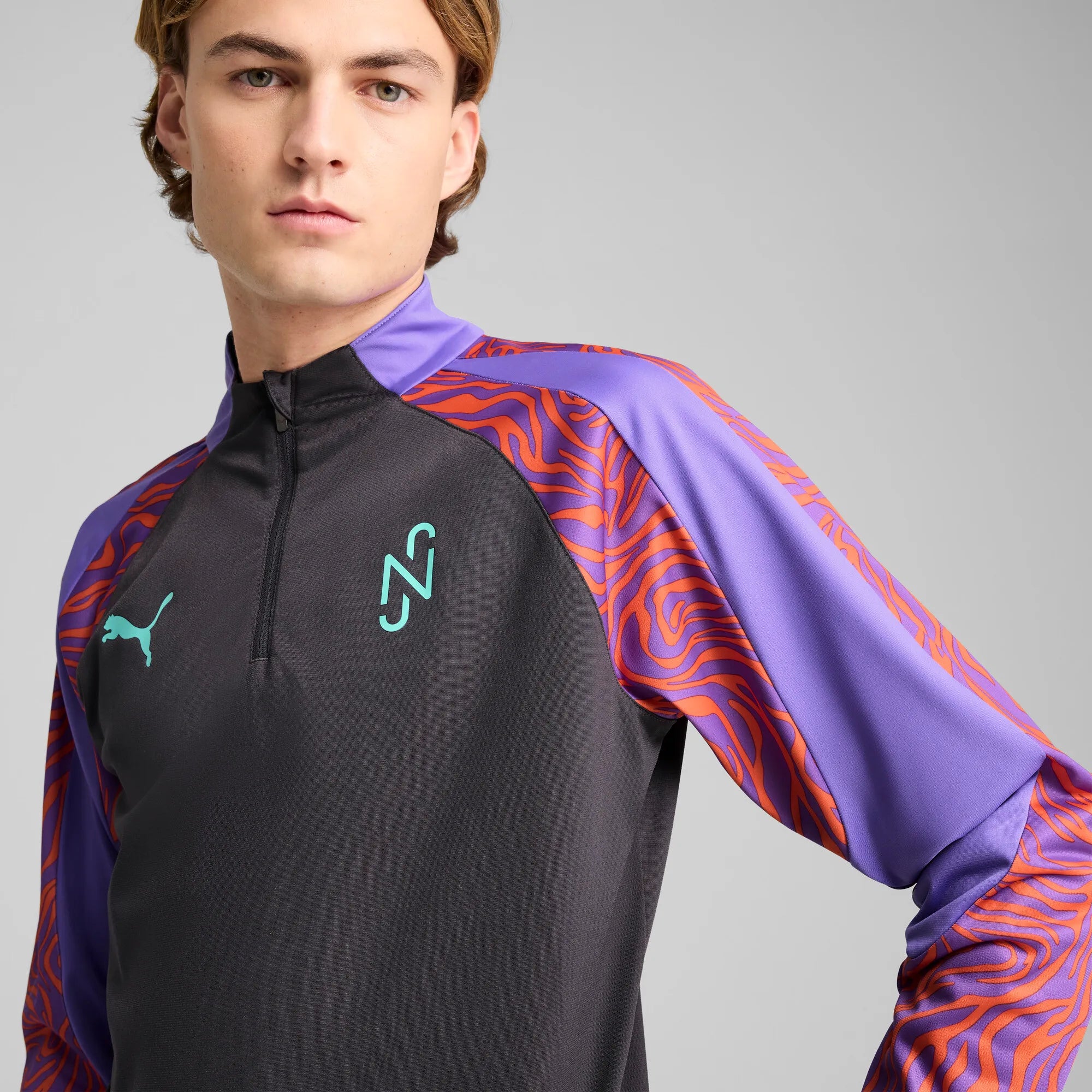 Puma Neymar JR Creativity 1/4 zip Dark Coal