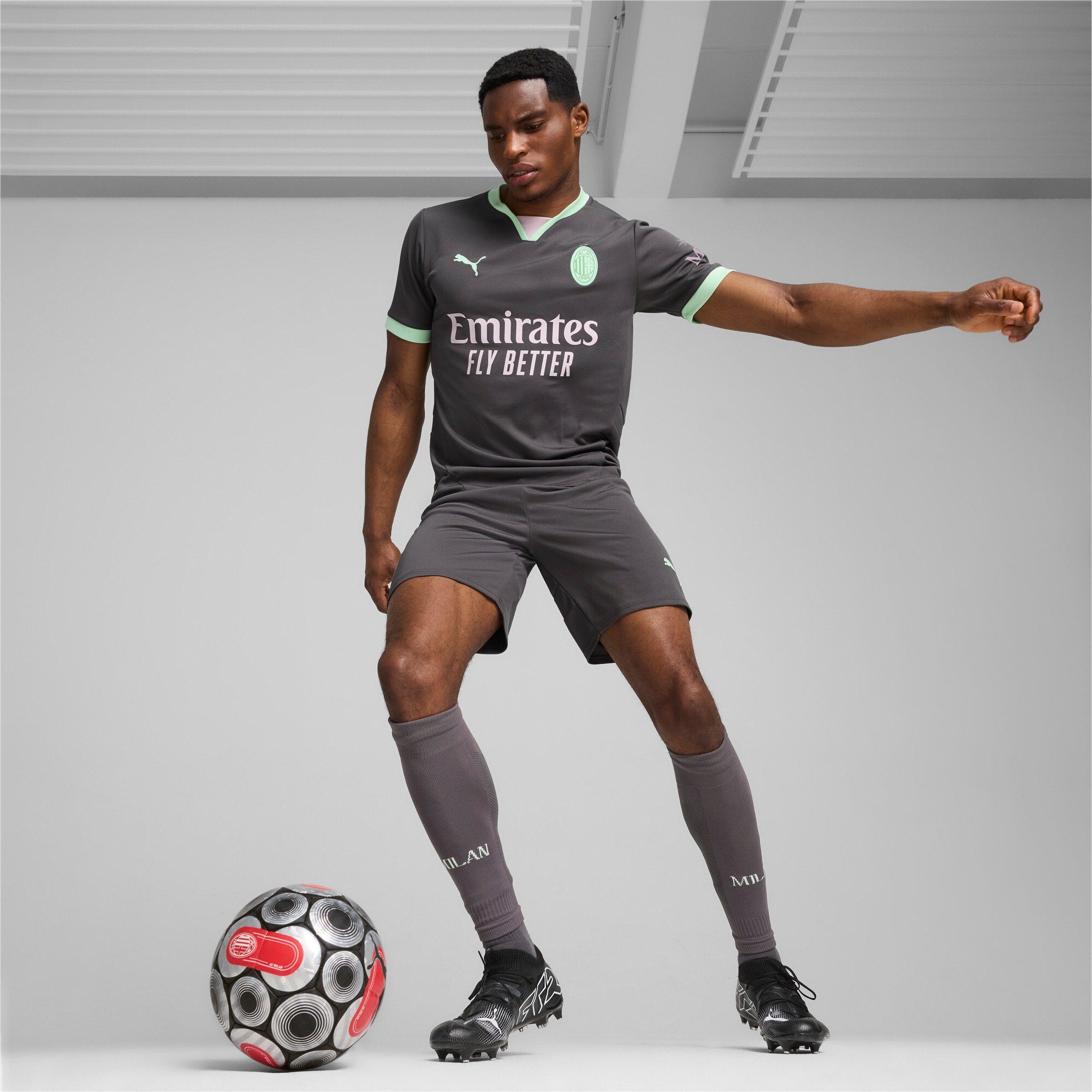 Puma AC Milan Third Jersey 24/25 Shadow Gray