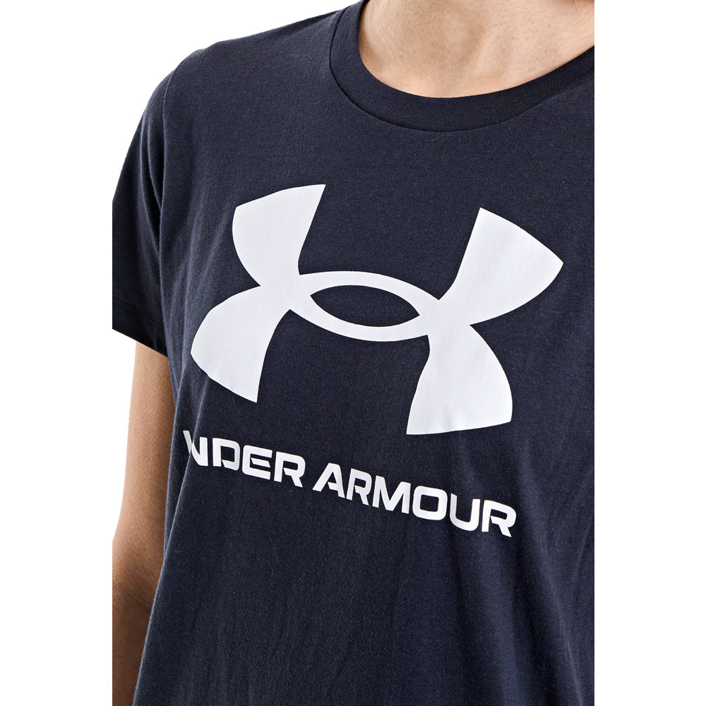 Under Armour Rival Logo Short Sleeve Black