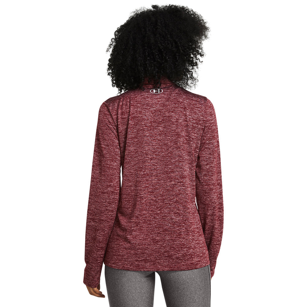 Under Armour Tech 1/2 Zip Twist Burgundy